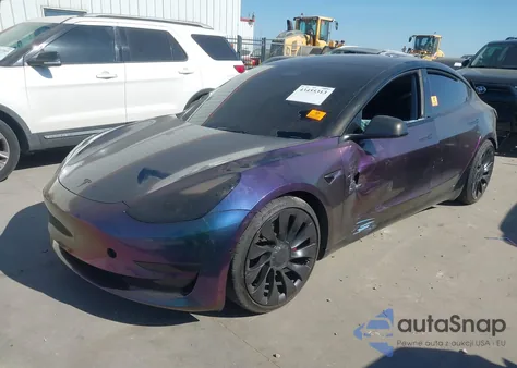 2021 Tesla Model 3 Performance Dual Motor All-Wheel Drive из США, поврежденный, VIN 5YJ3E1EC1MF089141